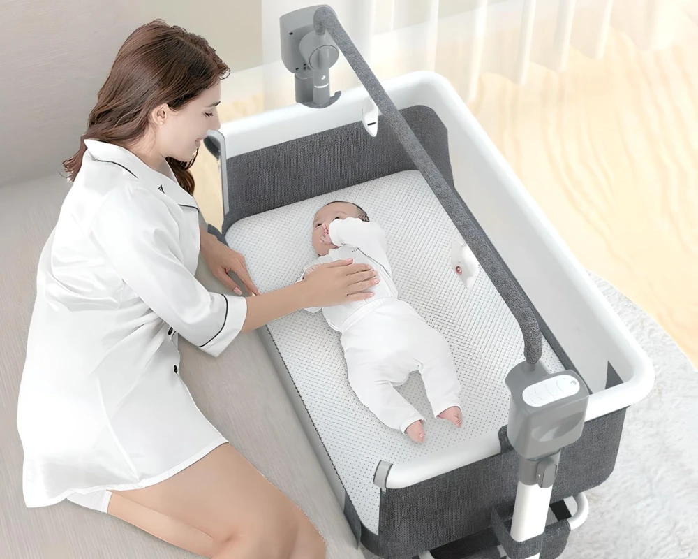 multifunctional convertible crib rocking foldable bassinet