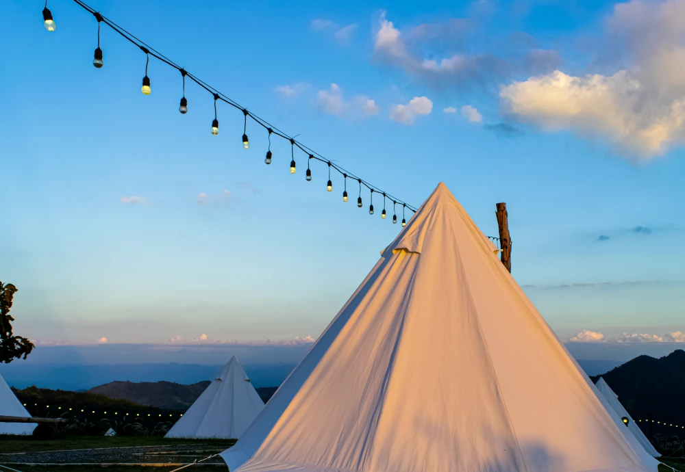 white teepee tents