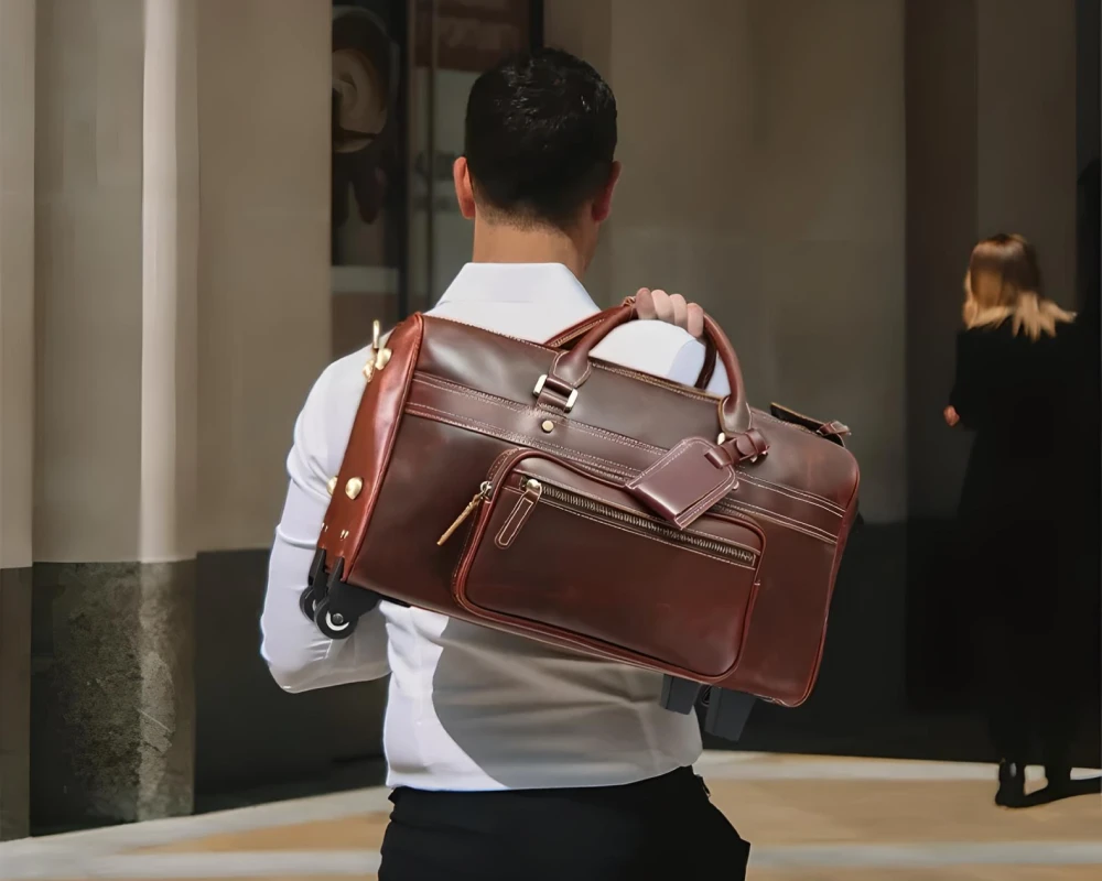 best leather carry on