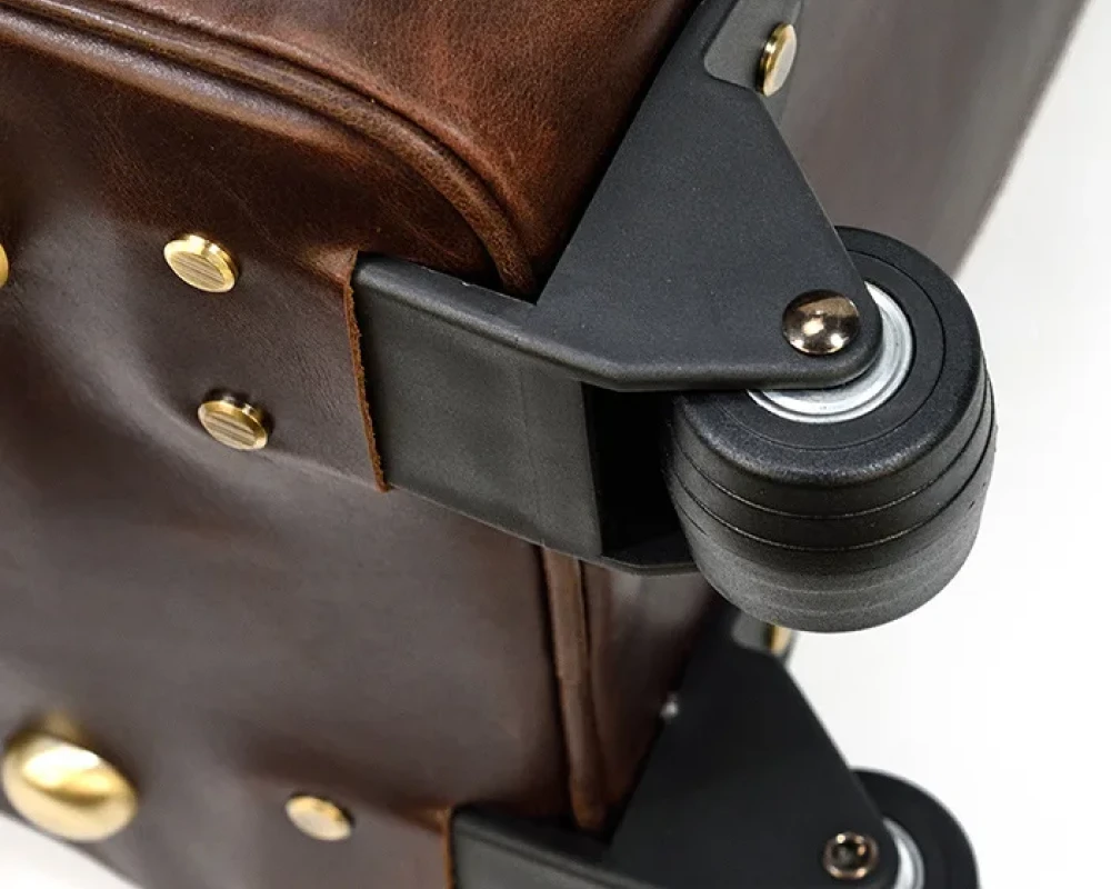 leather trolley luggage